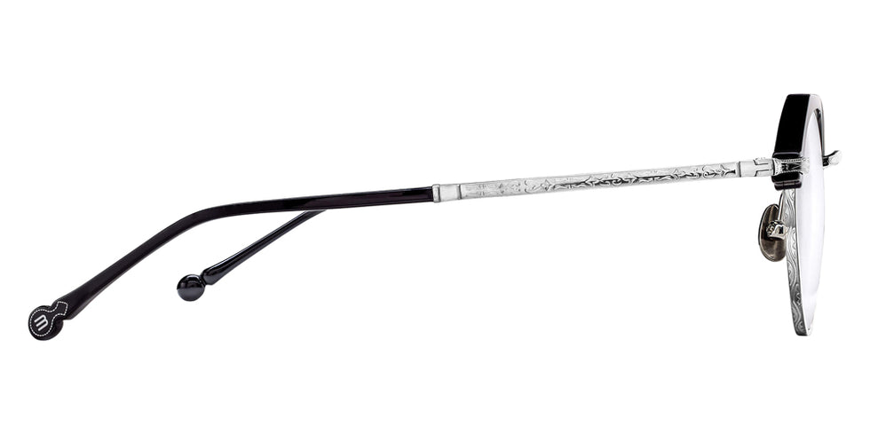 Matsuda M2064 48 - Black/Brushed Silver #id:m2064blackbrushedsilverclearlensoptical_s:100110