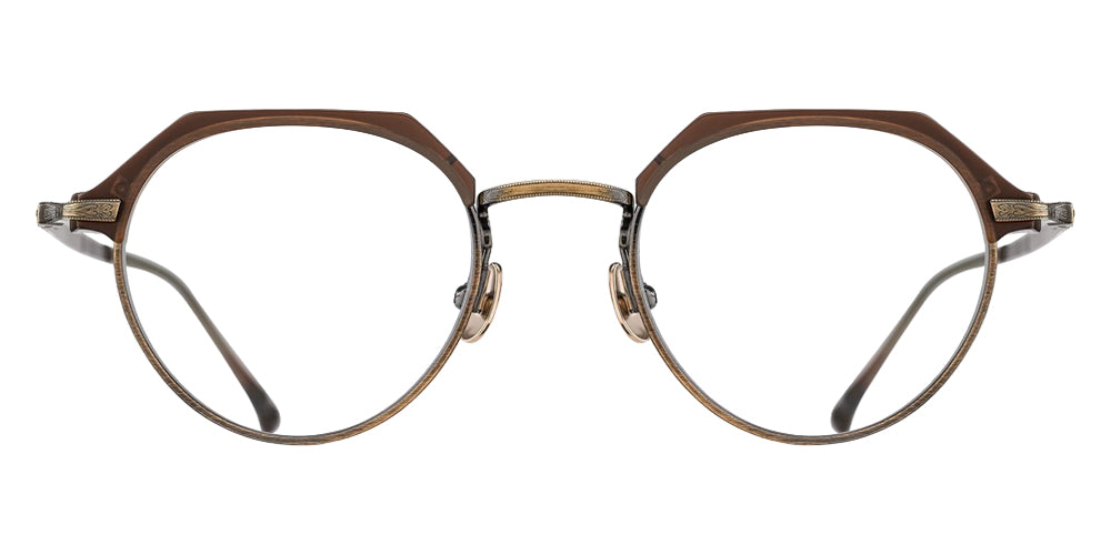 Matsuda M2064 48 - Matte Taupe/Antique Gold #id:m2064mattetaupeantiquegoldclearlensoptical_s:104100