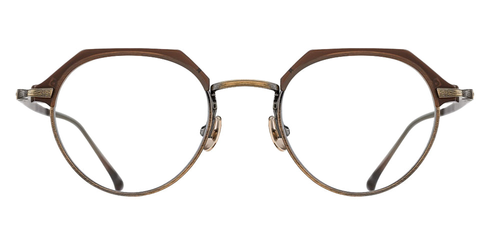 Matsuda M2064 48 - Matte Taupe/Antique Gold #id:m2064mattetaupeantiquegoldclearlensoptical_s:104100