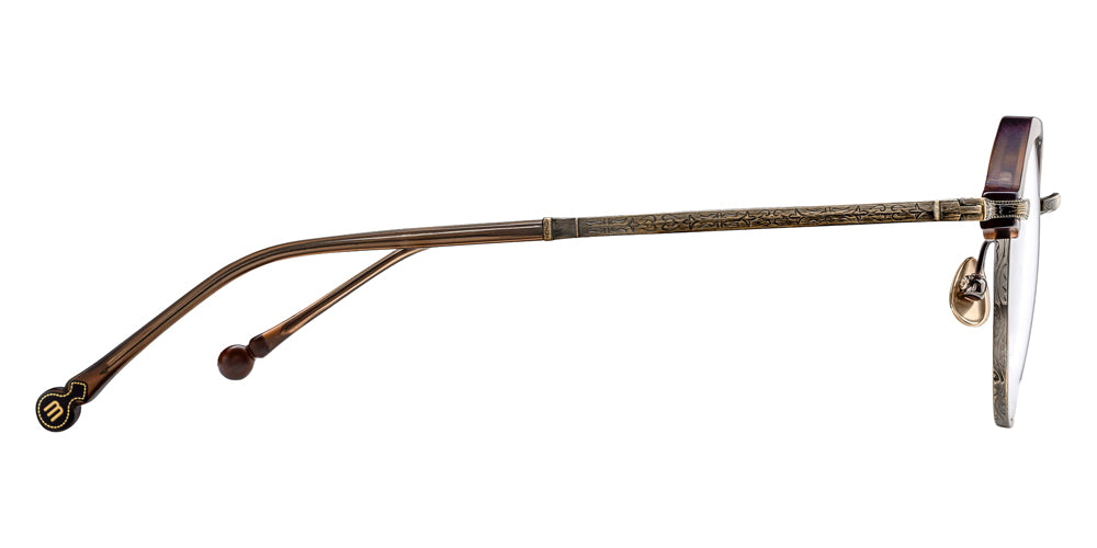 Matsuda M2064 48 - Matte Taupe/Antique Gold #id:m2064mattetaupeantiquegoldclearlensoptical_s:104110