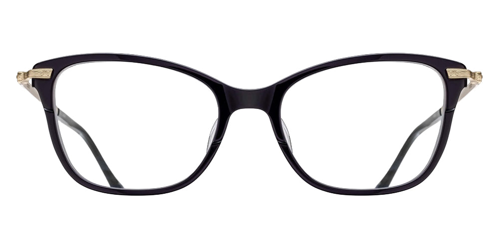 Matsuda M2065 51 - Black/Pale Gold #id:m2065blackpalegoldclearlensoptical_s:100100