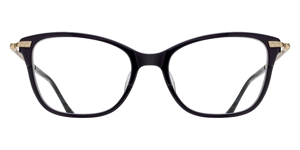 Matsuda M2065 51 - Black/Pale Gold #id:m2065blackpalegoldclearlensoptical_s:100100