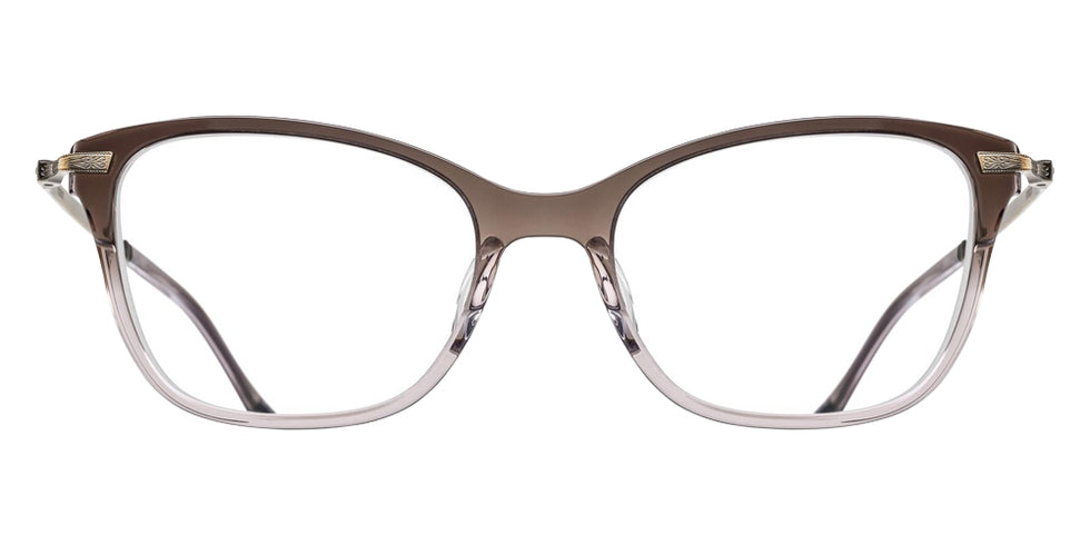 Matsuda M2065 51 - Smoky Brown Gradient/Antique Gold #id:m2065smokybrowngradientantiquegoldclearlensoptical_s:104100