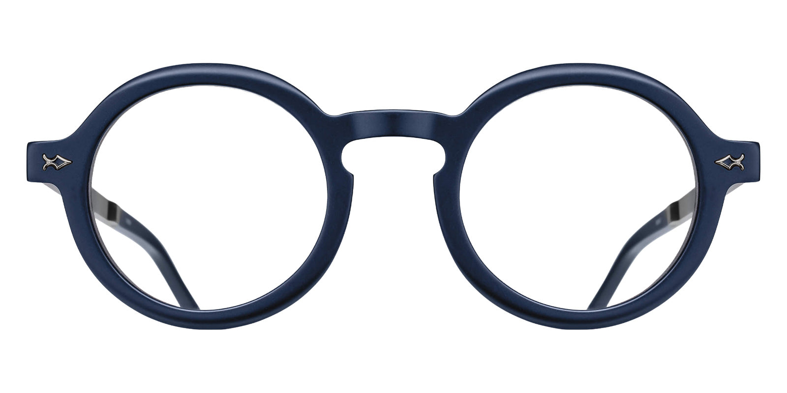 Matsuda M2067 46 - Matte Navy/Antique Silver #id:m2067mattenavyantiquesilverclearlens46_s:102100