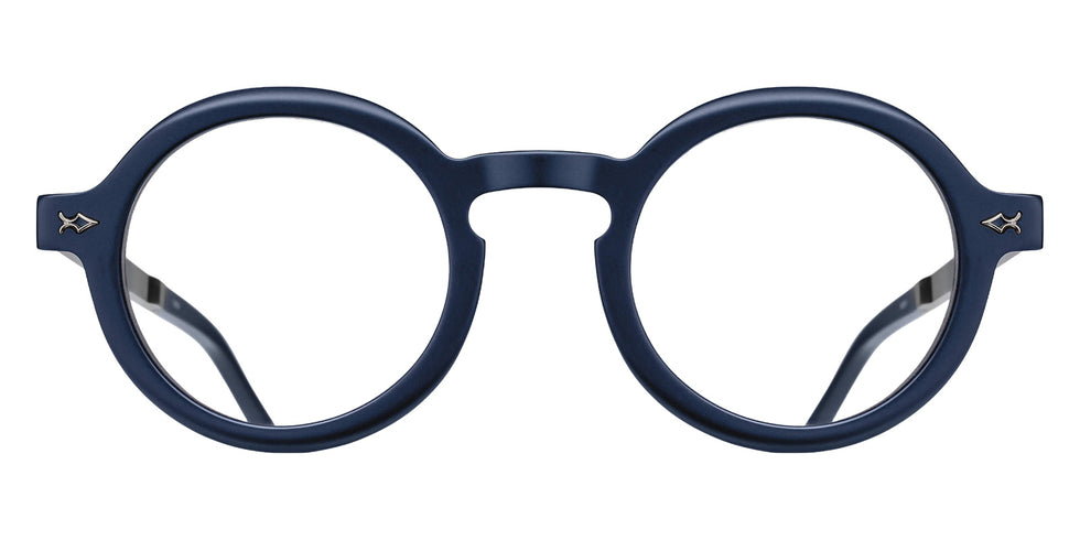 Matsuda M2067 46 - Matte Navy/Antique Silver #id:m2067mattenavyantiquesilverclearlens46_s:102100