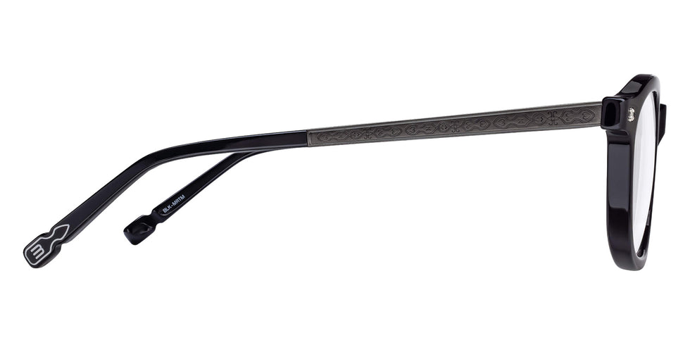Matsuda M2068 48 - Black/Matte Ruthenium #id:m2068blackmatterutheniumclearlens48_s:100110