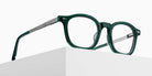 Matsuda M2068 48 - Bottle Green/Brushed Silver #id:m2068bottlegreenbrushedsilverclearlens48_s:104105