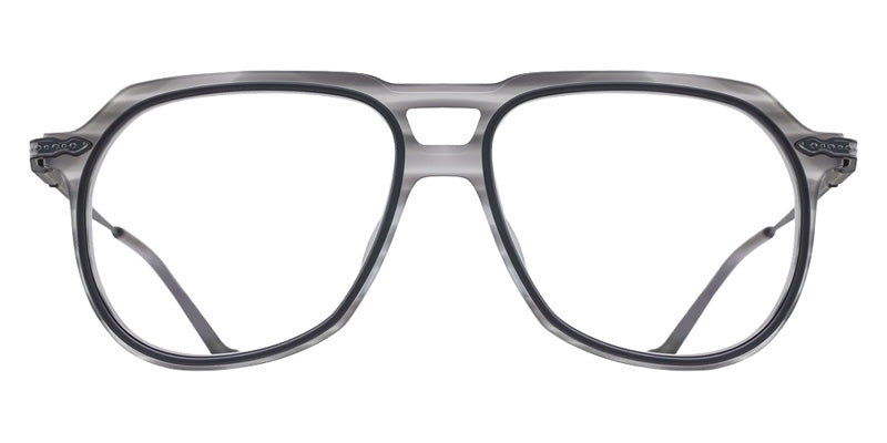 Matsuda M2073 54 - Matte Gray Stone/Matte Black #id:m2073mattegreystonematteblackclearlens54_s:102100