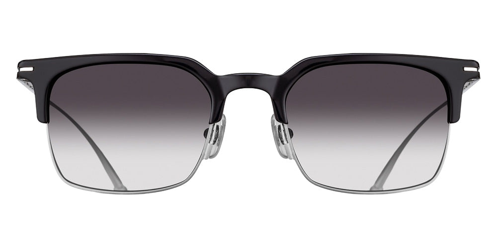Matsuda M2075 49 - Black-Brushed Silver / Gray Gradient #id:m2075blackbrushedsilvergreygradientsunglass_s:106100