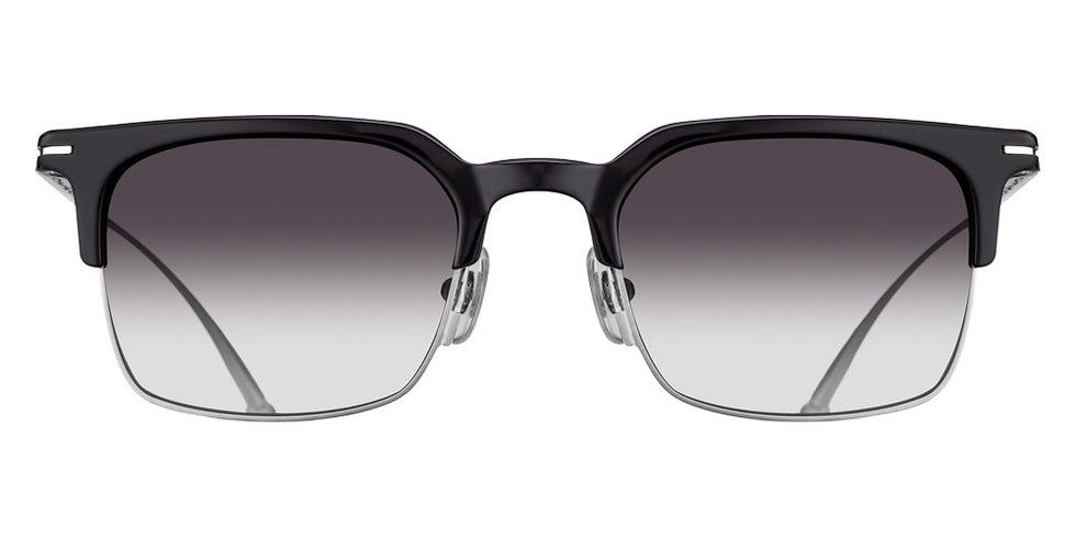 Matsuda M2075 49 - Black-Brushed Silver / Gray Gradient #id:m2075blackbrushedsilvergreygradientsunglass_s:106100