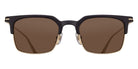 Matsuda M2075 49 - Matte Black-Brushed Gold / Brown #id:m2075matteblackbrushedgoldbrownsunglass_s:102100