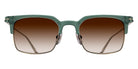 Matsuda M2075 49 - Matte Bottle Green-Antique Gold / Brown Gradient #id:m2075mattebottlegreenantiquegoldbrowngradientsunglass_s:104100