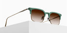 Matsuda M2075 49 - Matte Bottle Green-Antique Gold / Brown Gradient #id:m2075mattebottlegreenantiquegoldbrowngradientsunglass_s:104105