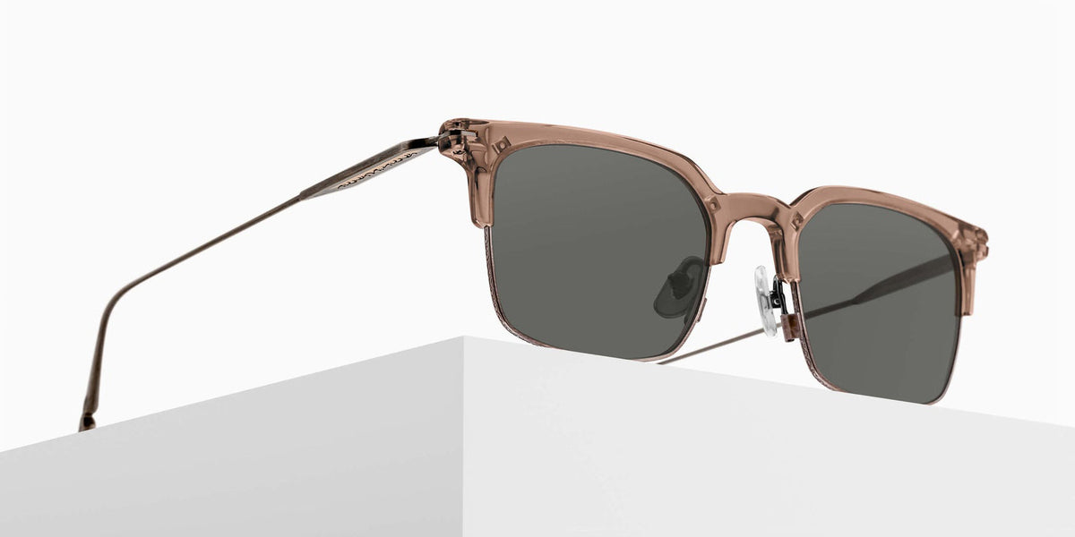 Matsuda M2075 49 - Taupe-Antique Silver / Gray #id:m2075taupeantiquesilvergreysunglass_s:100105