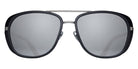 Matsuda M3023 57 - Antique Silver/Matte Black / Silver Mirrored #id:m3023antiquesilvermatteblacksilvermirrorsunglass_s:100100