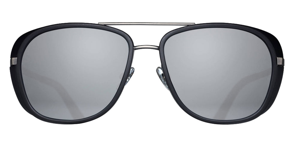 Matsuda M3023 57 - Antique Silver/Matte Black / Silver Mirrored #id:m3023antiquesilvermatteblacksilvermirrorsunglass_s:100100
