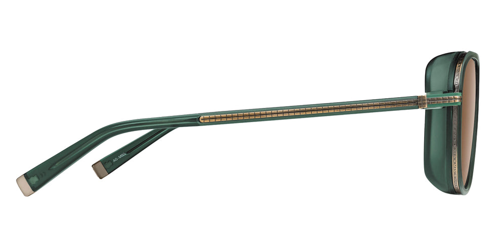 Matsuda M3023-V2 55 - Antique Gold/Matte Bottle Green / Brown #id:m3023v2antiquegoldmattebottlegreenbrownsunglass_s:100110