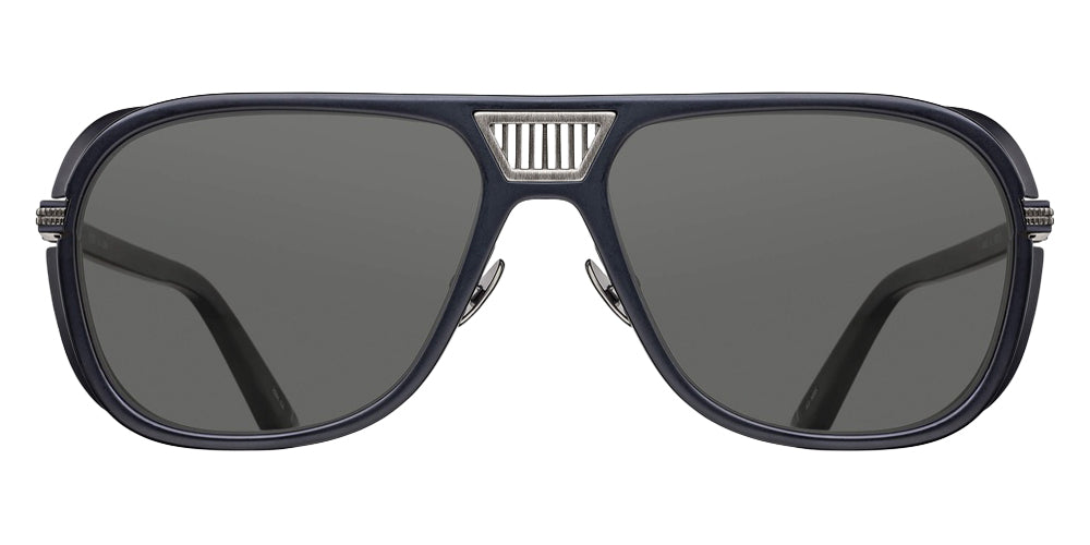 Matsuda M3023-V2 58 - Antique Silver/Matte Black / Gray #id:m3023v2antiquesilvermatteblackgreysunglass_s:102100