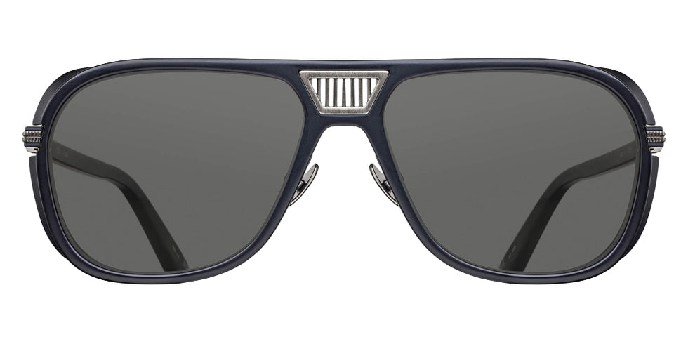 Matsuda M3023-V2 58 - Antique Silver/Matte Black / Gray #id:m3023v2antiquesilvermatteblackgreysunglass_s:102100