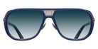 Matsuda M3023-V2 58 - Antique Silver/Matte Navy / Blue Gradient #id:m3023v2antiquesilvermattenavybluegradientsunglass_s:104100