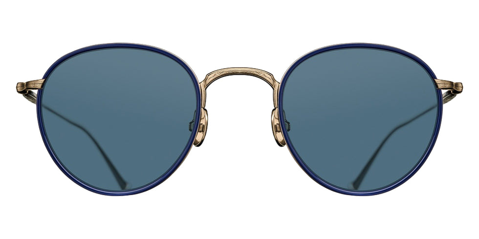 Matsuda M3085-I Sun 47 - Brushed Gold/Navy / Blue Gray #id:m3085ibrushedgoldnavybluegreysunglass_s:100100