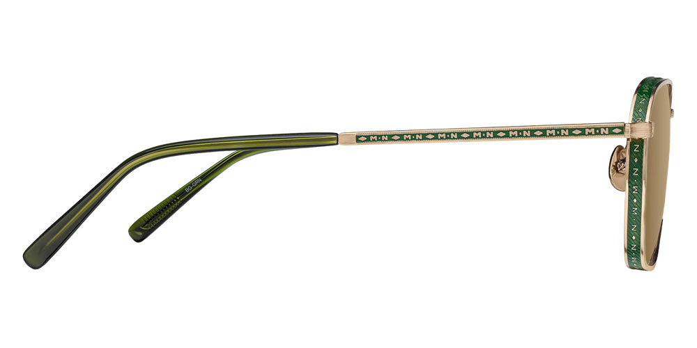 Matsuda M3101 Sun 52 - Brushed Gold-Green / Brown Gradient #id:m3101brushedgoldgreenbrowngradientsunglass_s:100110