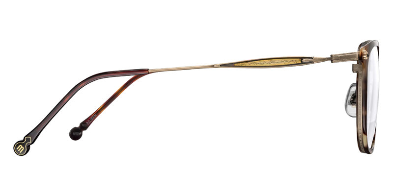 Matsuda M3113 50 - Antique Gold/Brown #id:m3113antiquegoldbrownclearlens50_s:100105