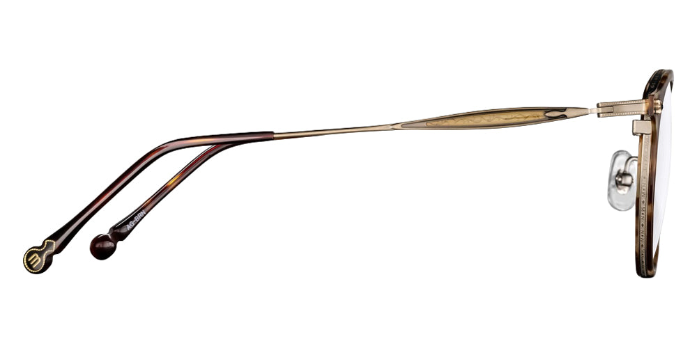 Matsuda M3114 47 - Antique Gold/Brown #id:m3114antiquegoldbrownclearlensoptical_s:102105