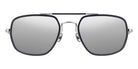 Matsuda M3123 55 - Brushed Silver/Matte Black / Silver Mirrored #id:m3123brushedsilvermatteblacksilvermirrorsunglass_s:100100