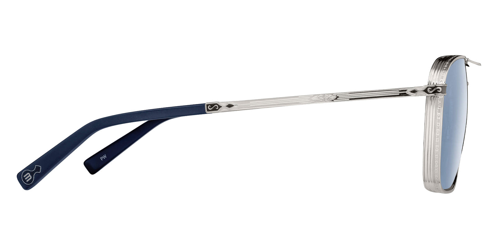 Matsuda M3135 56 - Palladium White / Cobalt Blue #id:m3135palladiumwhitecobaltblue56_s:102110