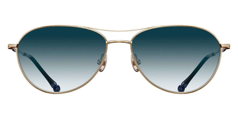Matsuda M3139 57 - Brushed Gold / Blue Gradient #id:m3139brushedgoldbluegradientsunglass_s:102100