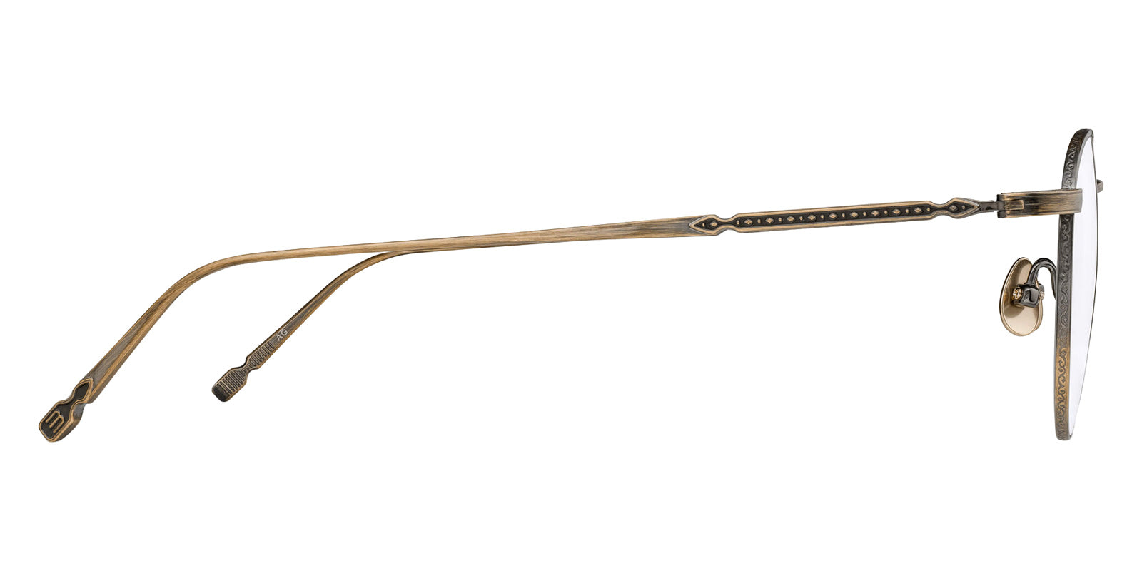 Matsuda M3140 50 - Antique Gold #id:m3140antiquegoldclearlens50_s:100110