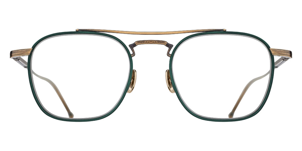 Matsuda M3149 48 - Antique Gold/Bottle Green #id:m3149antiquegoldbottlegreenclearlensoptical_s:100100