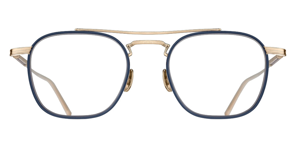Matsuda M3149 48 - Brushed Gold/Navy #id:m3149brushedgoldnavyclearlensoptical_s:102100
