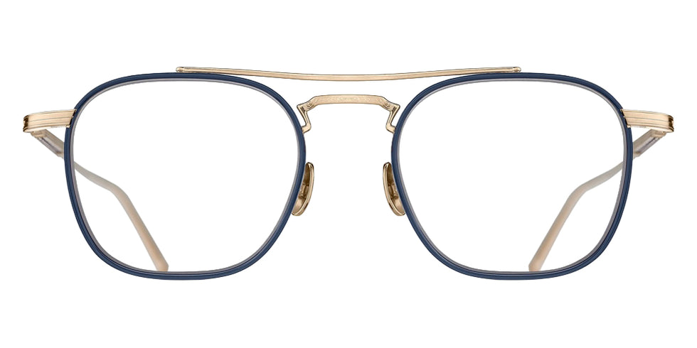 Matsuda M3149 48 - Brushed Gold/Navy #id:m3149brushedgoldnavyclearlensoptical_s:102100