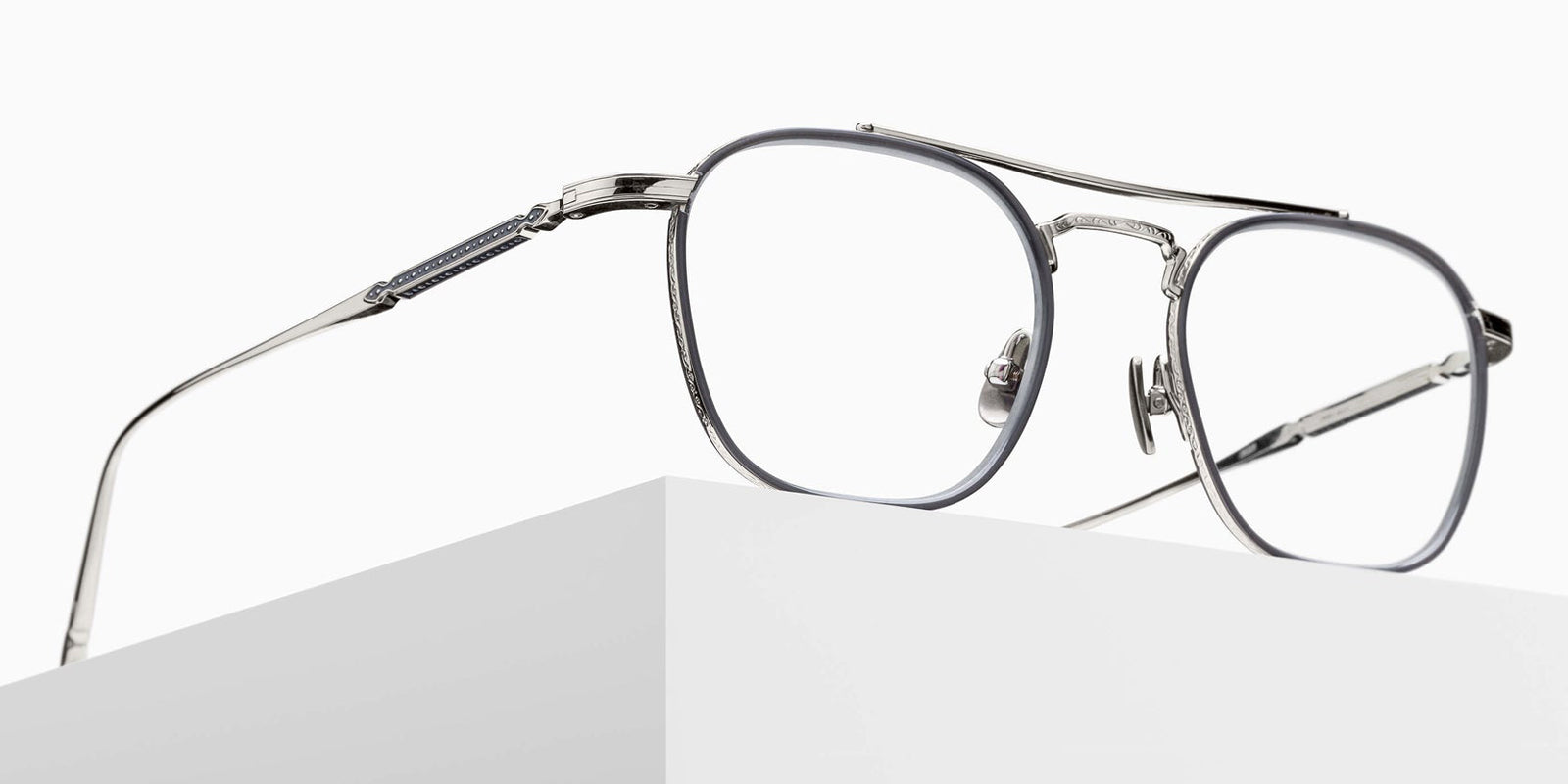 Matsuda M3149 48 - Palladium White/Gray #id:m3149palladiumwhitegreyclearlensoptical_s:104105