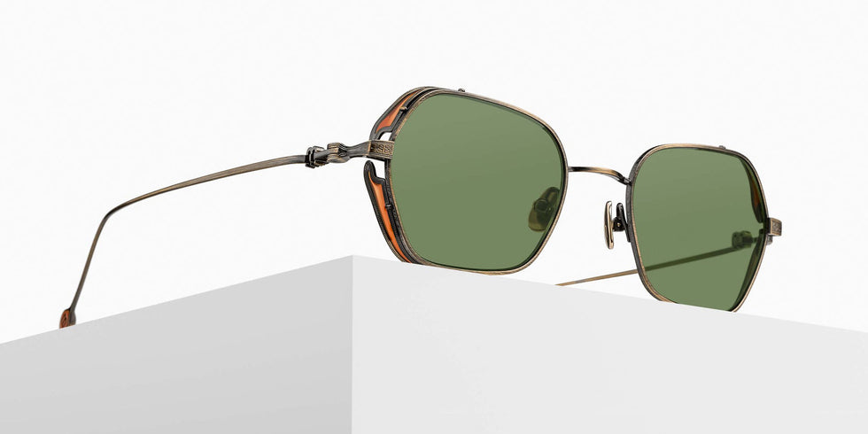Matsuda M3153 49 - Antique Gold / Sage Green #id:m3153antiquegoldsagegreen49_s:100105