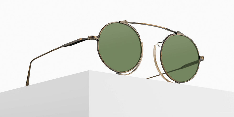 Matsuda M3154 46 - Antique Gold / Sage Green #id:m3154antiquegoldsagegreen46_s:100105