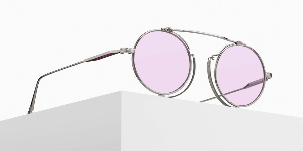 Matsuda M3154 46 - Palladium White / Café Violet #id:m3154palladiumwhitecafviolet46_s:106105