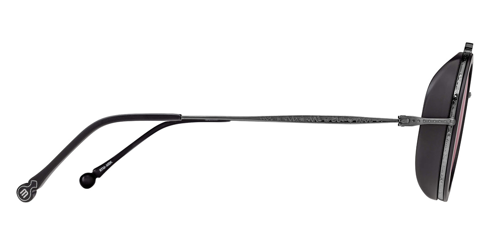 Matsuda M3155 48 - Ruthenium/Matte Black / Brunello Red #id:m3155rutheniummatteblackbrunellored48_s:100110