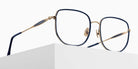 Matsuda M3158 54 - Brushed Gold/Navy #id:m3158brushedgoldnavyclearlens54_s:100105