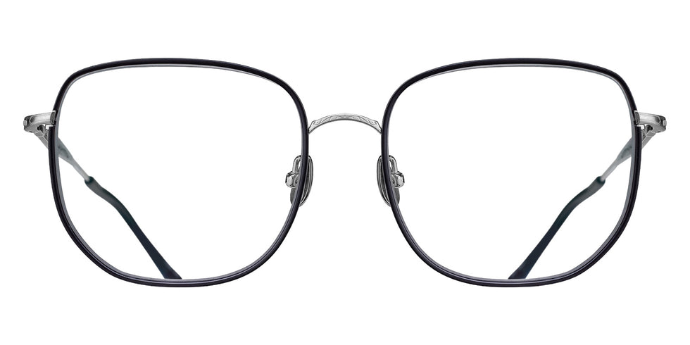 Matsuda M3158 54 - Brushed Silver/Matte Black #id:m3158brushedsilvermatteblackclearlens54_s:102100