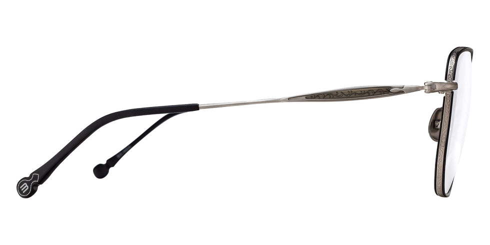 Matsuda M3158 54 - Brushed Silver/Matte Black #id:m3158brushedsilvermatteblackclearlens54_s:102110
