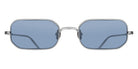 Matsuda M3163 53 - Brushed Silver / Cobalt Blue #id:m3163brushedsilvercobaltblue53_s:104100