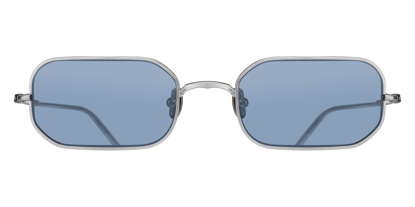 Matsuda M3163 53 - Brushed Silver / Cobalt Blue #id:m3163brushedsilvercobaltblue53_s:104100