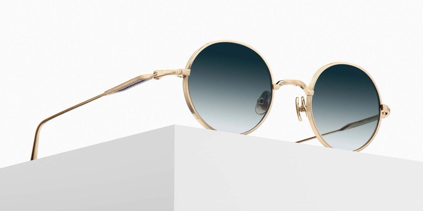 Matsuda M3168 46 - Brushed Gold / Blue Gradient #id:m3168brushedgoldbluegradient46_s:102105