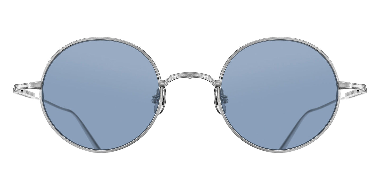 Matsuda M3168 46 - Brushed Silver / Cobalt Blue #id:m3168brushedsilvercobaltblue46_s:104100