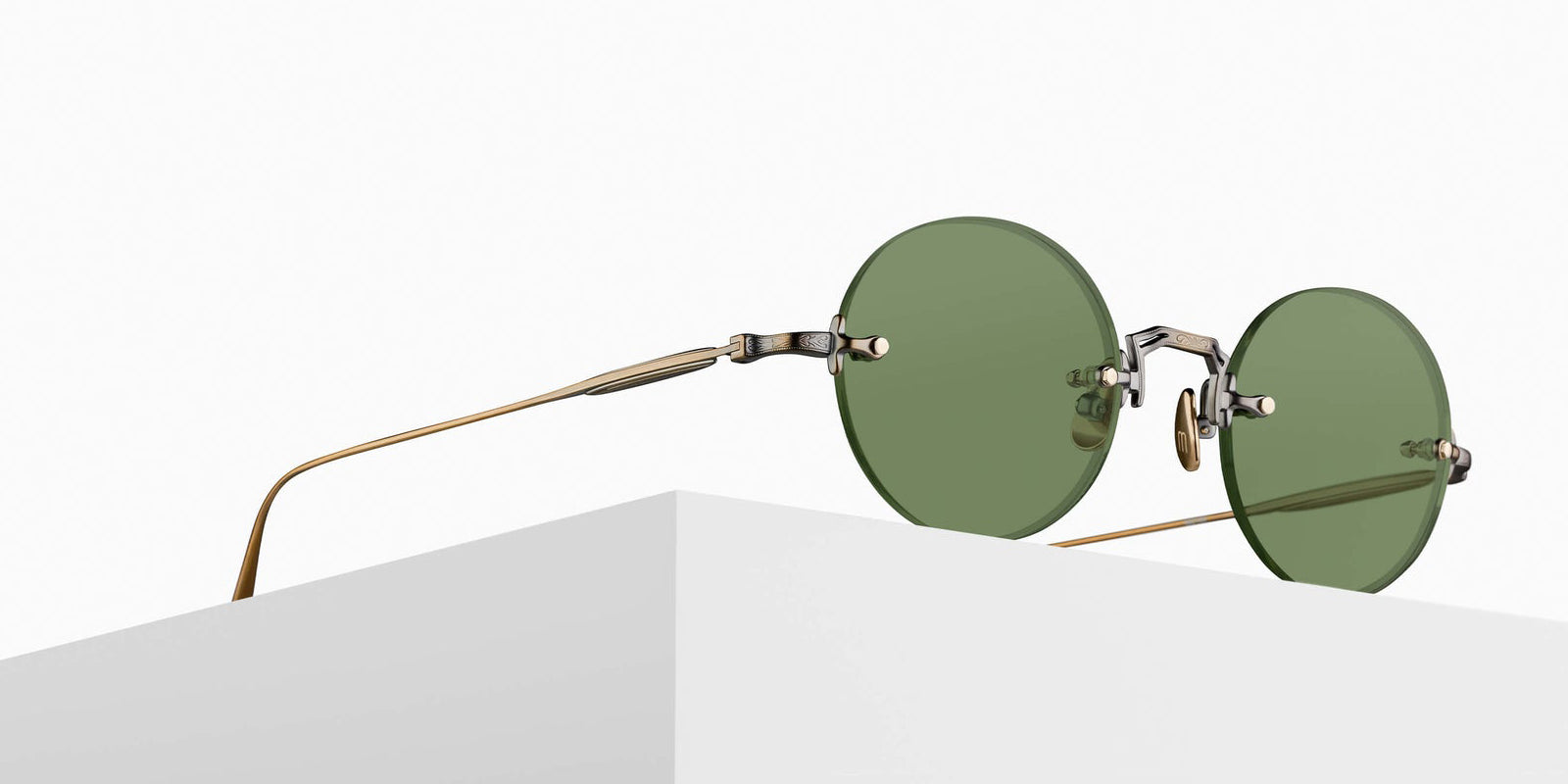 Matsuda M5007 47 - Antique Gold / Sage Green #id:m5007antiquegoldsagegreensunglass_s:100105