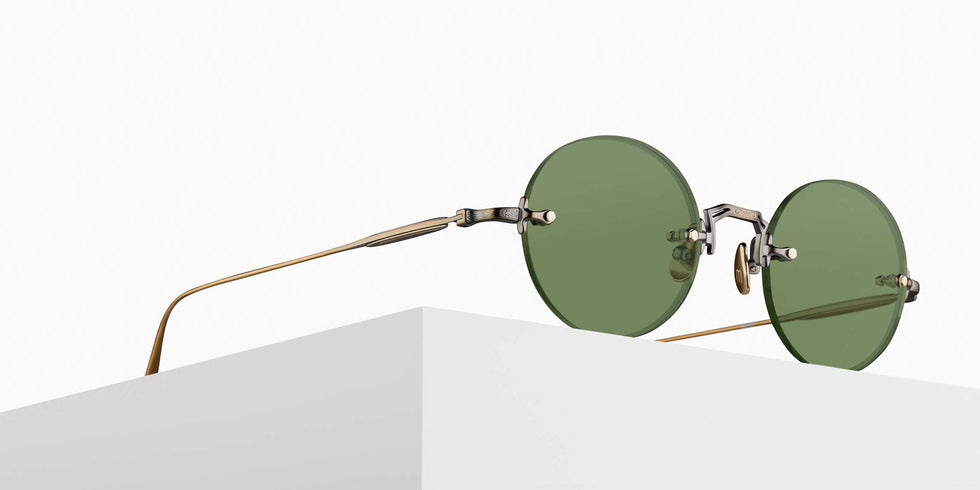 Matsuda M5007 47 - Antique Gold / Sage Green #id:m5007antiquegoldsagegreensunglass_s:100105