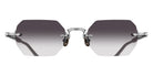 Matsuda M5010 51 - Brushed Silver/Black / Gray Gradient #id:m5010brushedsilverblackgreygradient51_s:102100